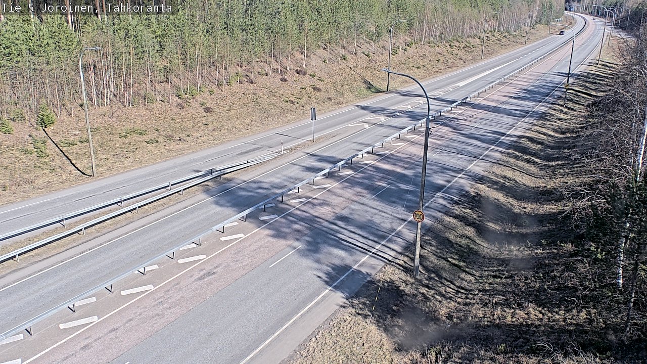 Weather Camera Image Road 5 Joroinen, Tahkoranta, Joroinen, Pohjois-Savo