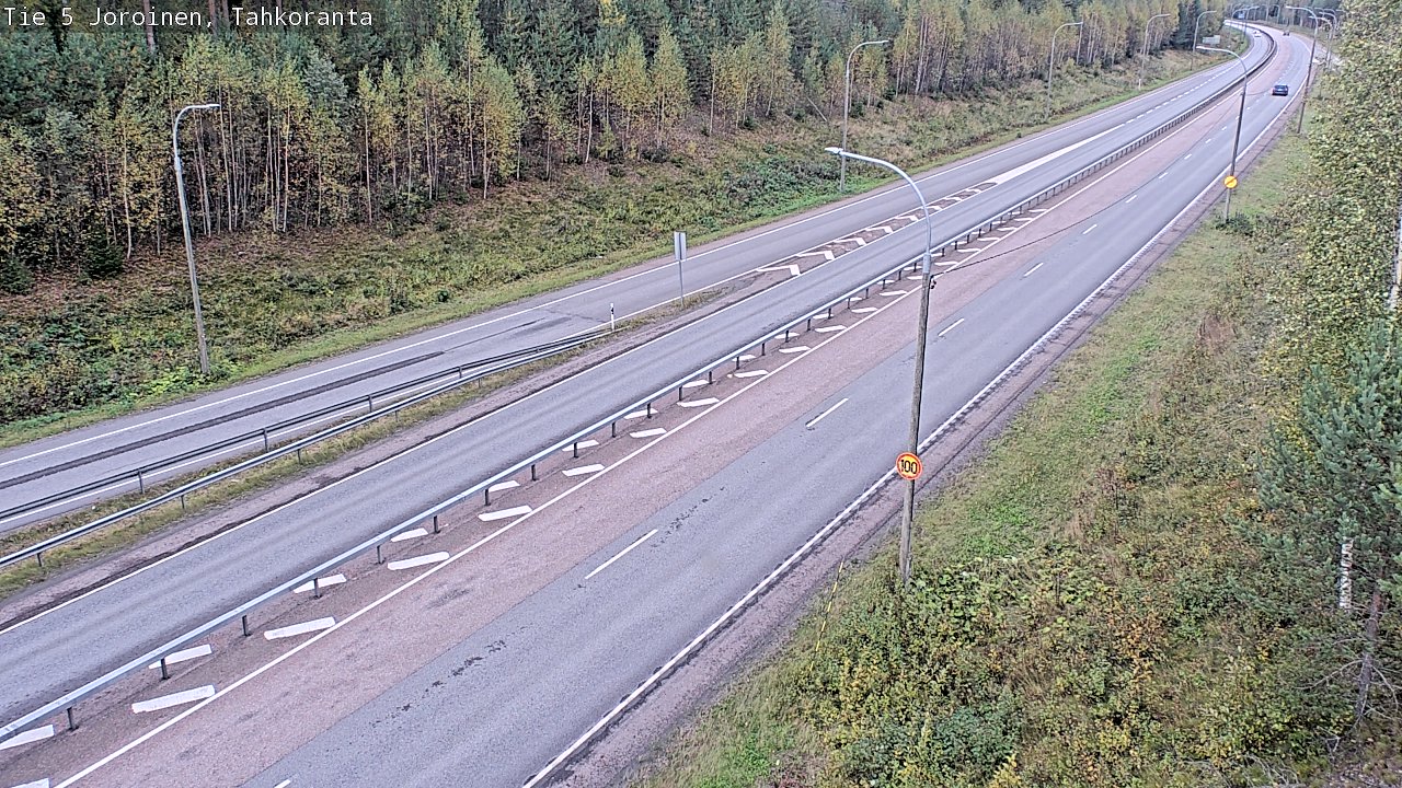 Weather Camera Image Väg 5 Jorois, Tahkoranta, Joroinen, Pohjois-Savo