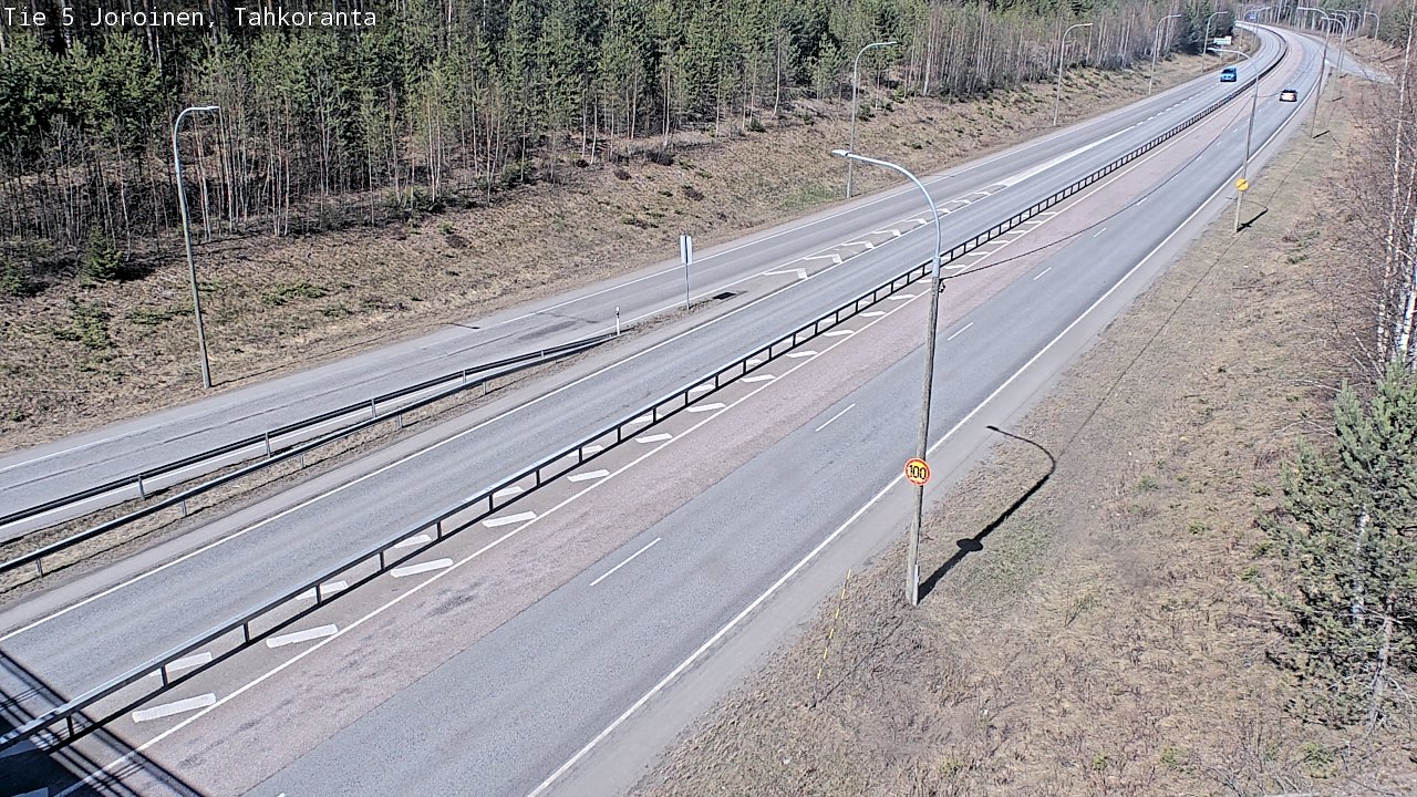 Weather Camera Image Väg 5 Jorois, Tahkoranta, Joroinen, Pohjois-Savo
