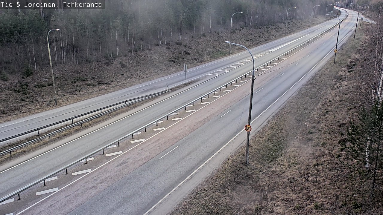 Weather Camera Image Väg 5 Jorois, Tahkoranta, Joroinen, Pohjois-Savo