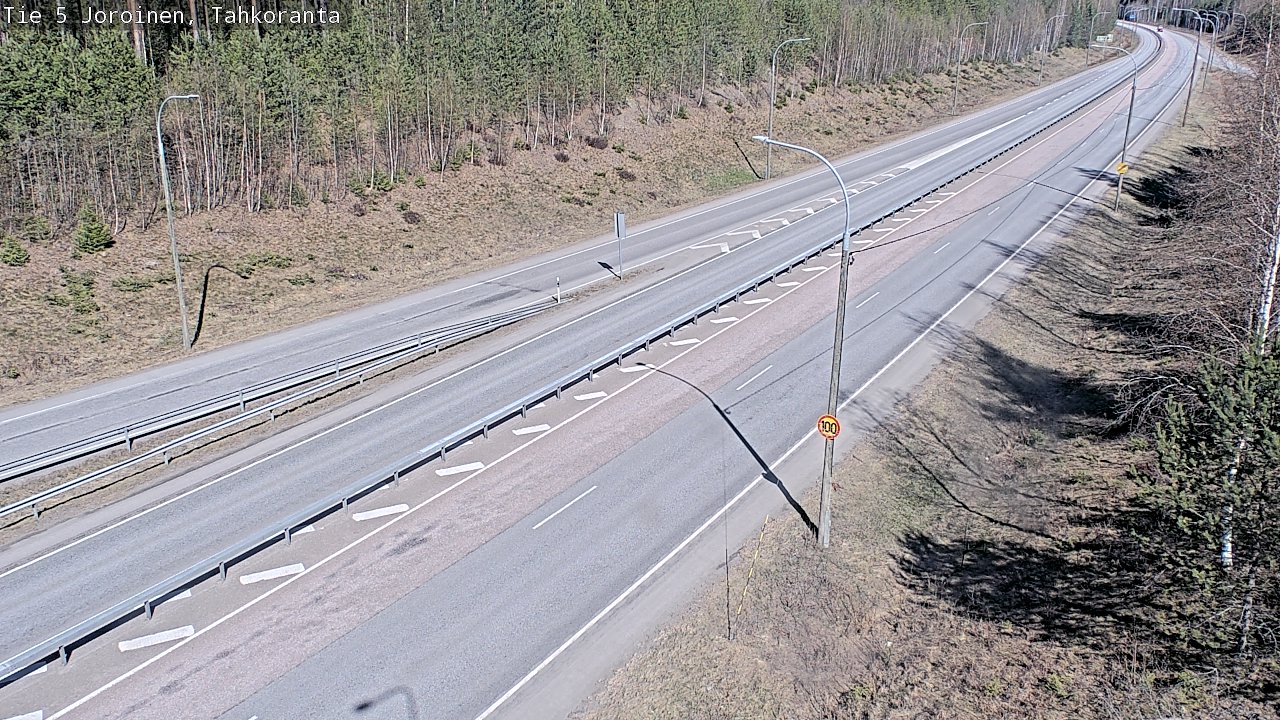 Weather Camera Image Road 5 Joroinen, Tahkoranta, Joroinen, Pohjois-Savo