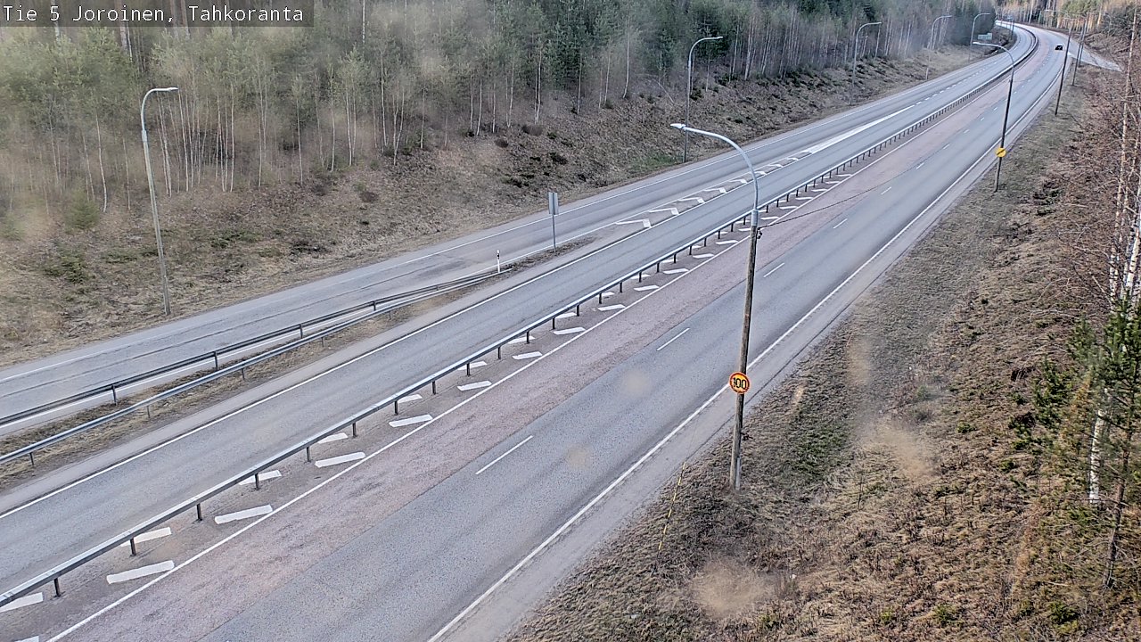 Weather Camera Image Väg 5 Jorois, Tahkoranta, Joroinen, Pohjois-Savo