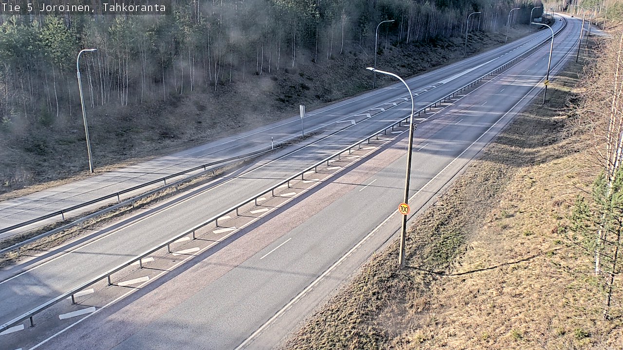 Weather Camera Image Väg 5 Jorois, Tahkoranta, Joroinen, Pohjois-Savo