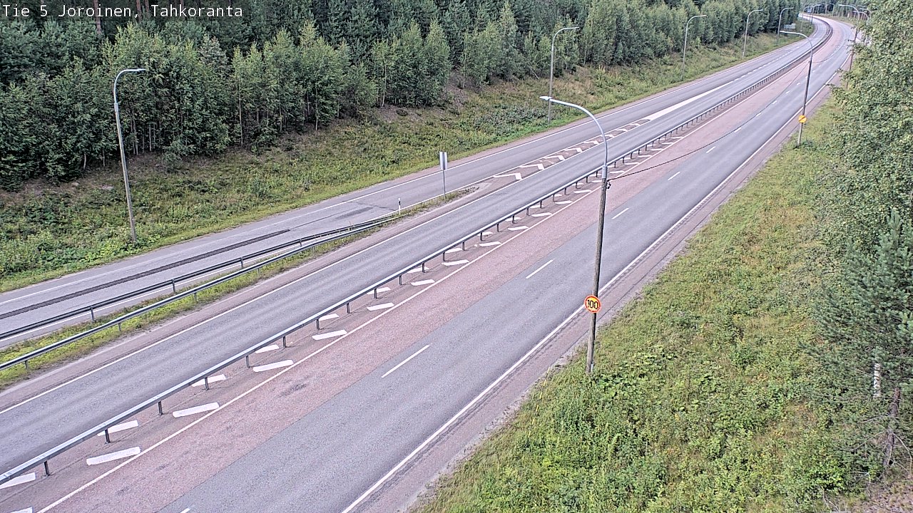 Weather Camera Image Väg 5 Jorois, Tahkoranta, Joroinen, Pohjois-Savo
