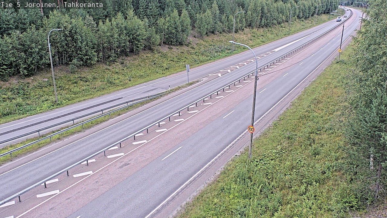Weather Camera Image Väg 5 Jorois, Tahkoranta, Joroinen, Pohjois-Savo