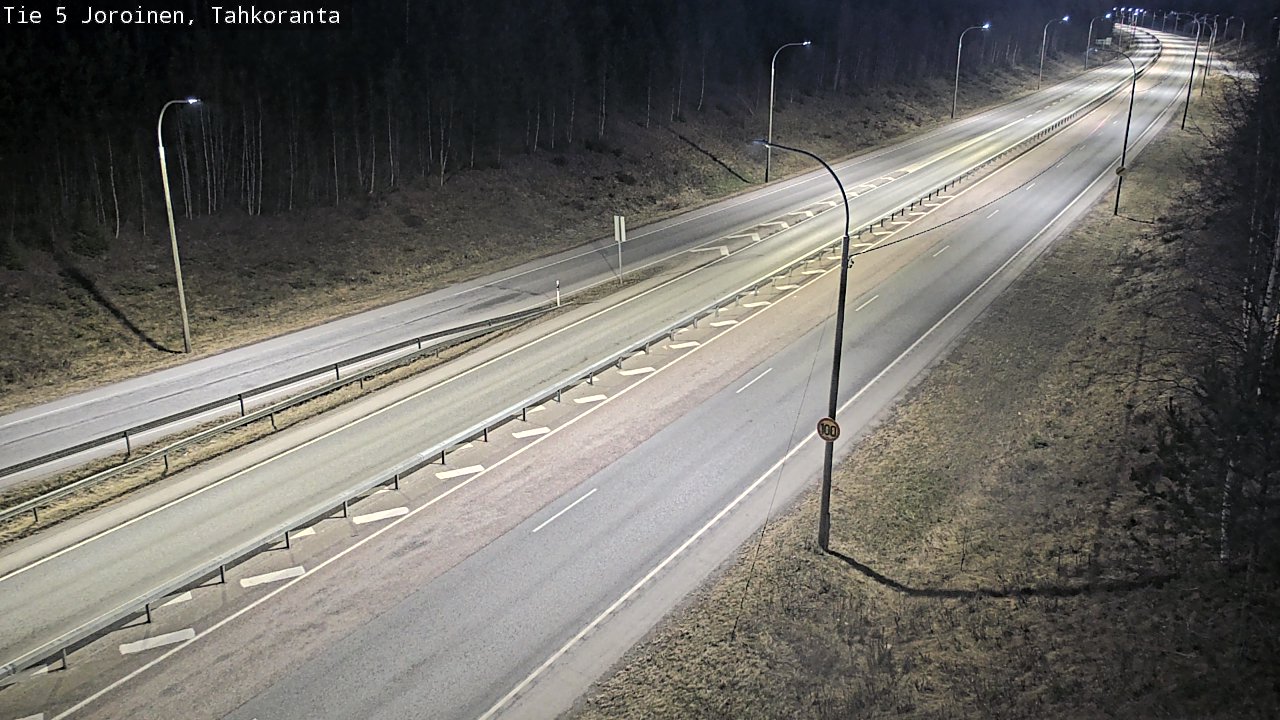 Weather Camera Image Väg 5 Jorois, Tahkoranta, Joroinen, Pohjois-Savo