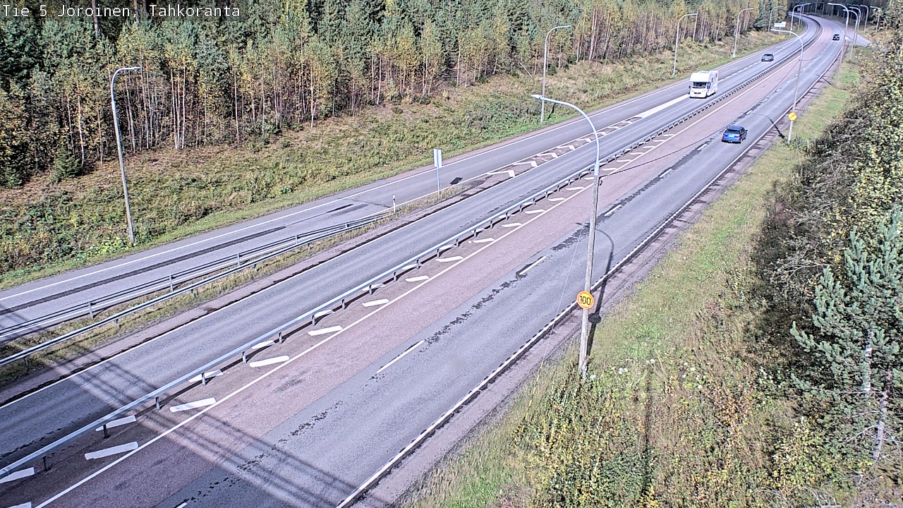 Weather Camera Image Road 5 Joroinen, Tahkoranta, Joroinen, Pohjois-Savo