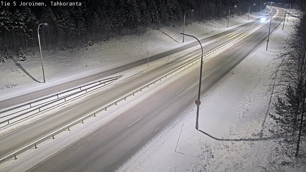 Weather Camera Image Väg 5 Jorois, Tahkoranta, Joroinen, Pohjois-Savo
