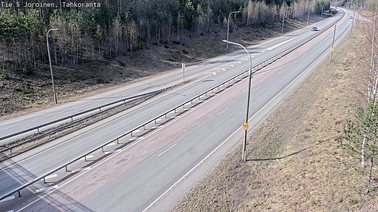 Weather Camera Image Väg 5 Jorois, Tahkoranta, Joroinen, Pohjois-Savo