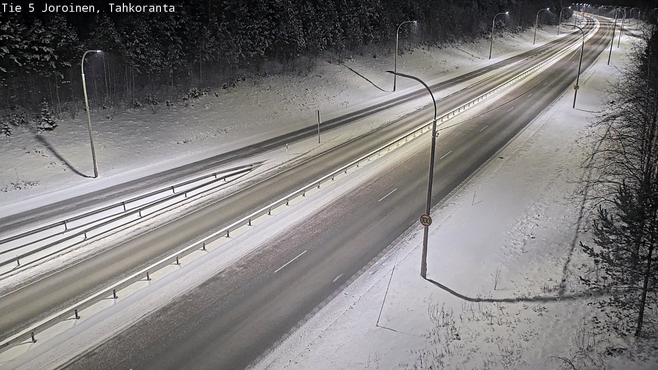 Weather Camera Image Väg 5 Jorois, Tahkoranta, Joroinen, Pohjois-Savo