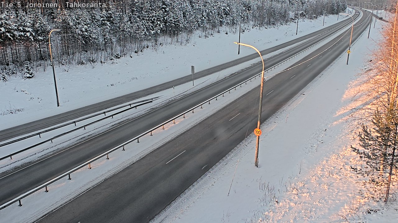Weather Camera Image Road 5 Joroinen, Tahkoranta, Joroinen, Pohjois-Savo
