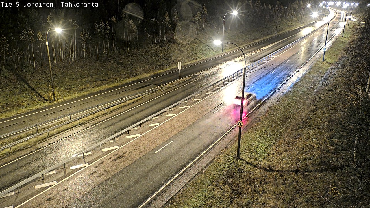 Weather Camera Image Väg 5 Jorois, Tahkoranta, Joroinen, Pohjois-Savo