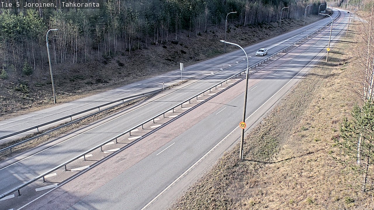Weather Camera Image Väg 5 Jorois, Tahkoranta, Joroinen, Pohjois-Savo