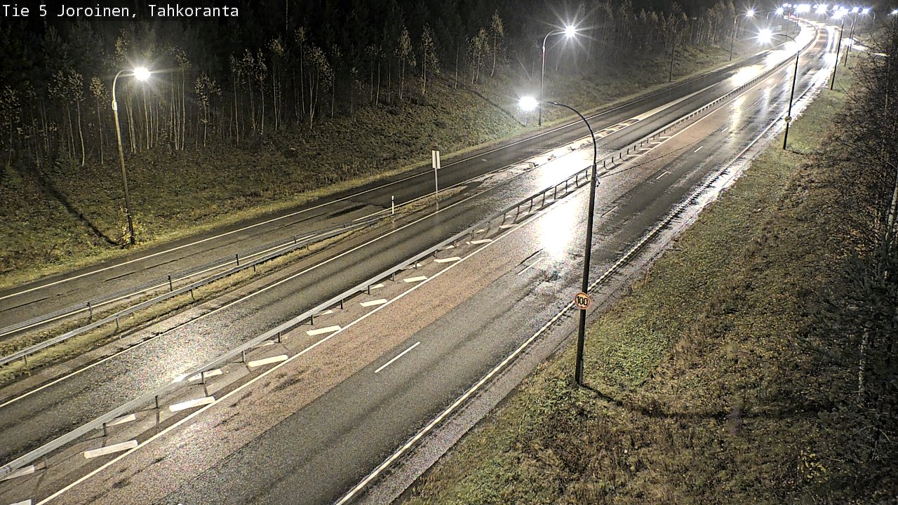 Weather Camera Image Väg 5 Jorois, Tahkoranta, Joroinen, Pohjois-Savo