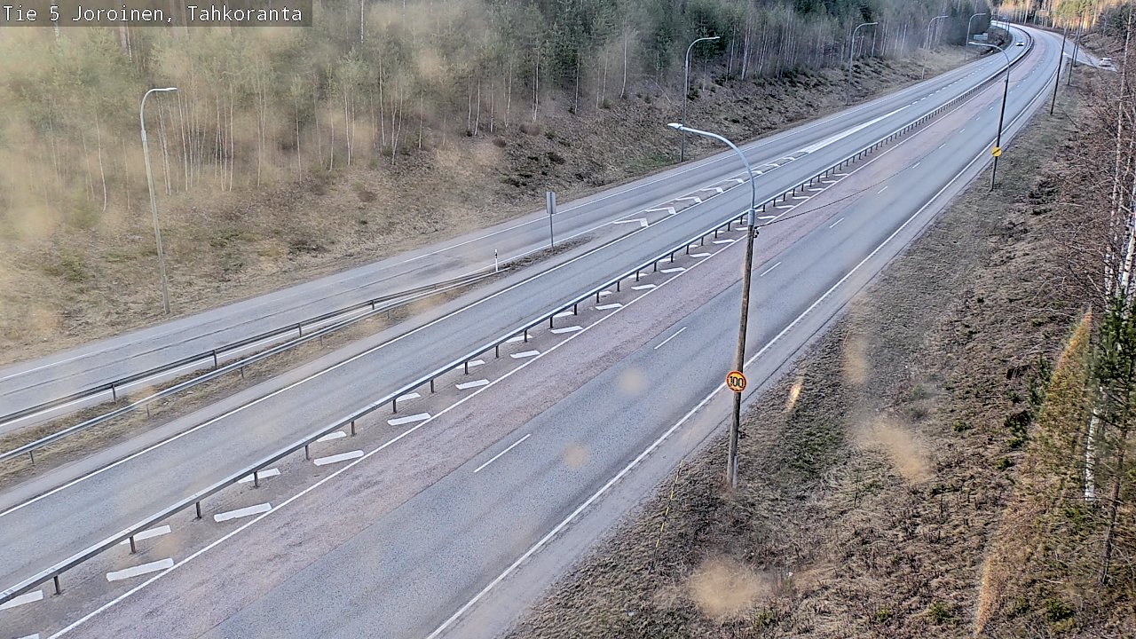 Weather Camera Image Väg 5 Jorois, Tahkoranta, Joroinen, Pohjois-Savo