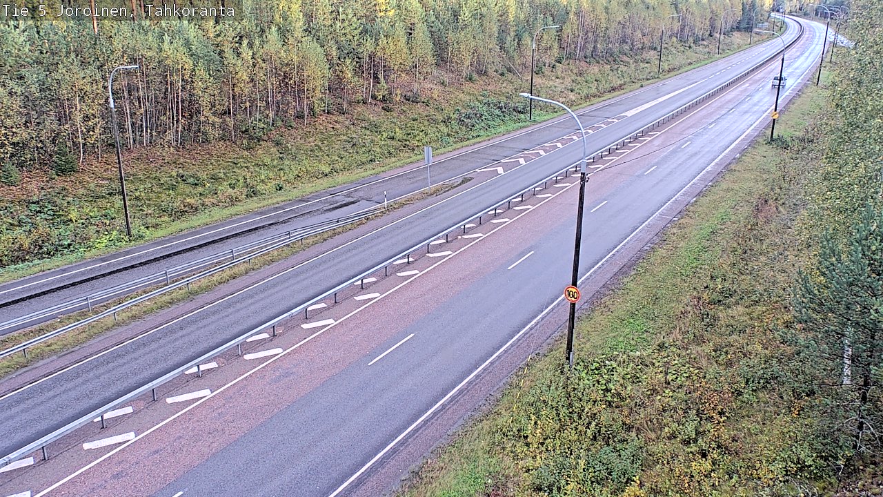 Weather Camera Image Väg 5 Jorois, Tahkoranta, Joroinen, Pohjois-Savo