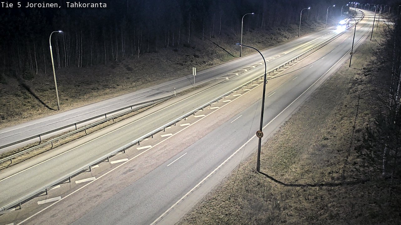 Weather Camera Image Väg 5 Jorois, Tahkoranta, Joroinen, Pohjois-Savo