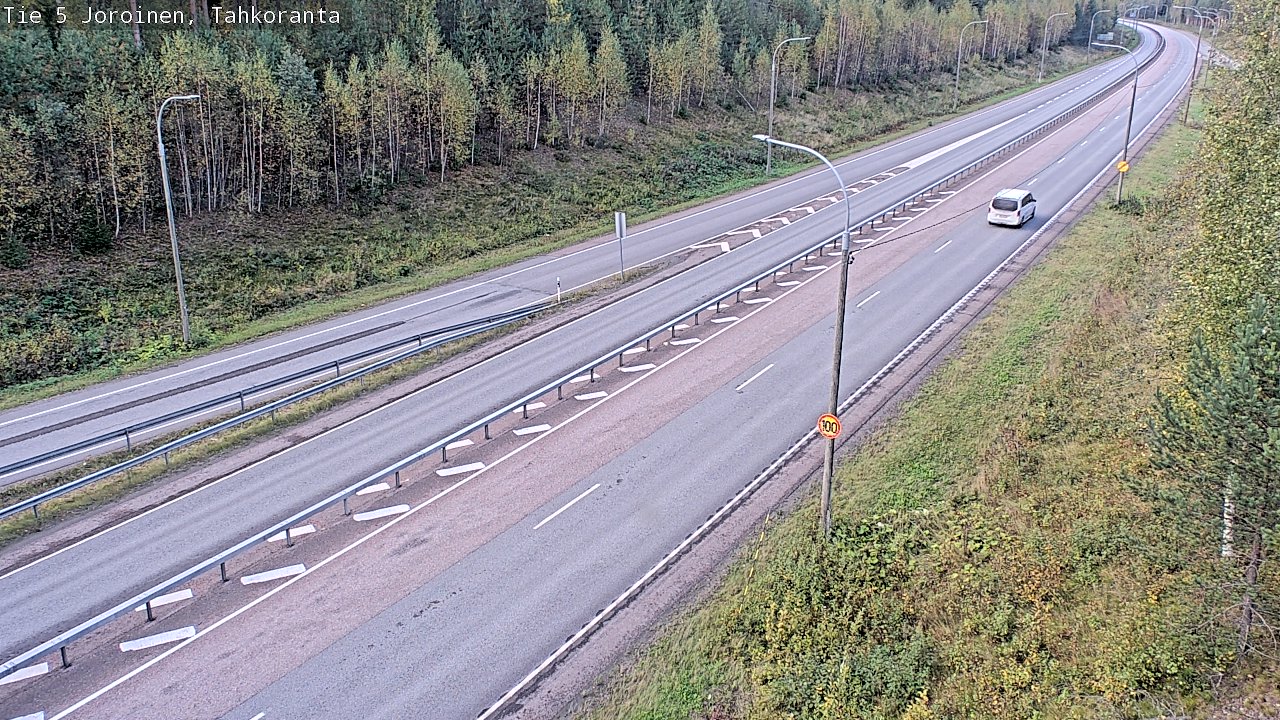 Weather Camera Image Väg 5 Jorois, Tahkoranta, Joroinen, Pohjois-Savo