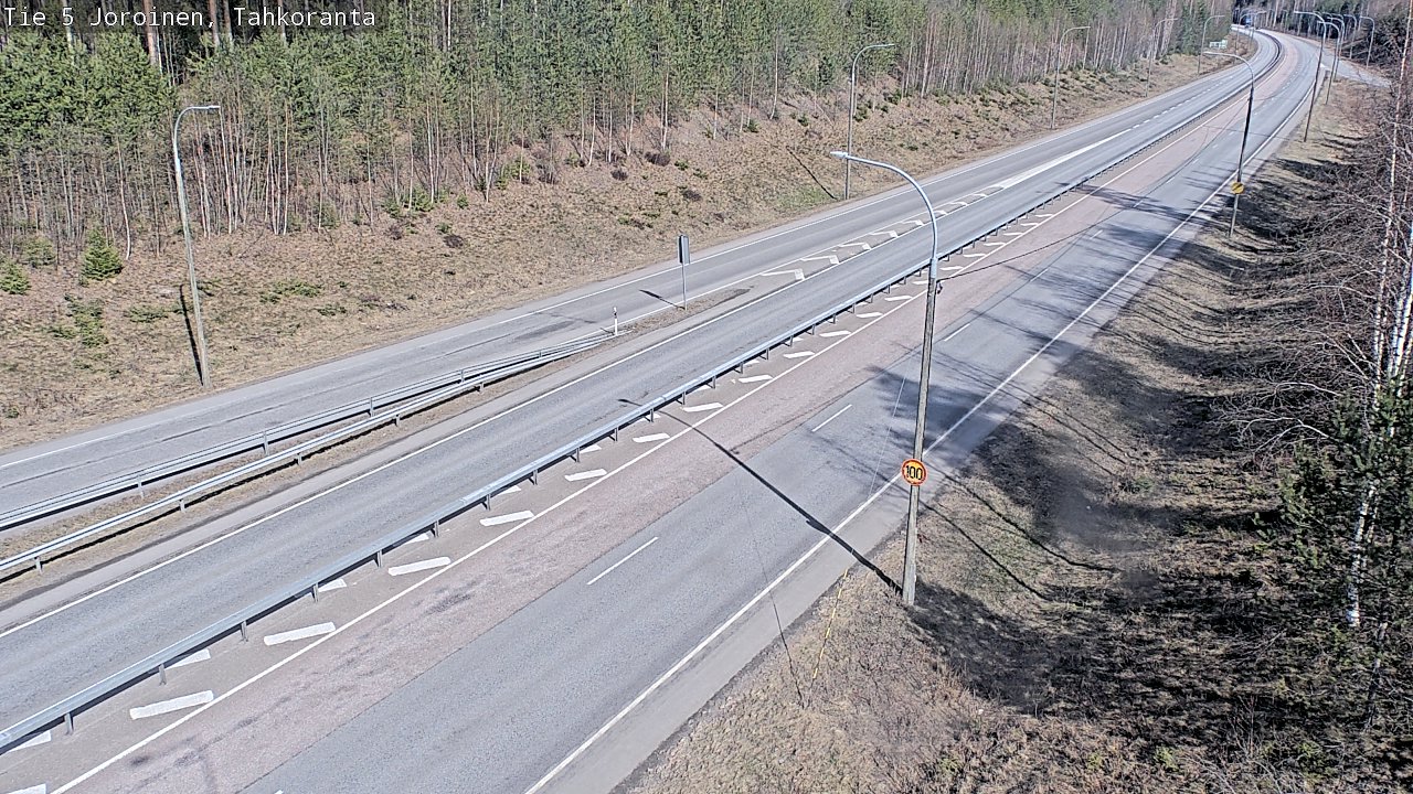 Weather Camera Image Road 5 Joroinen, Tahkoranta, Joroinen, Pohjois-Savo