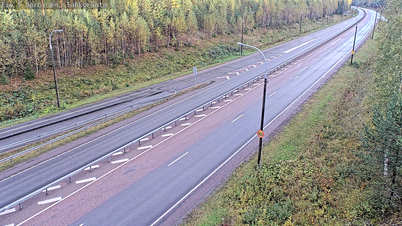 Weather Camera Image Väg 5 Jorois, Tahkoranta, Joroinen, Pohjois-Savo