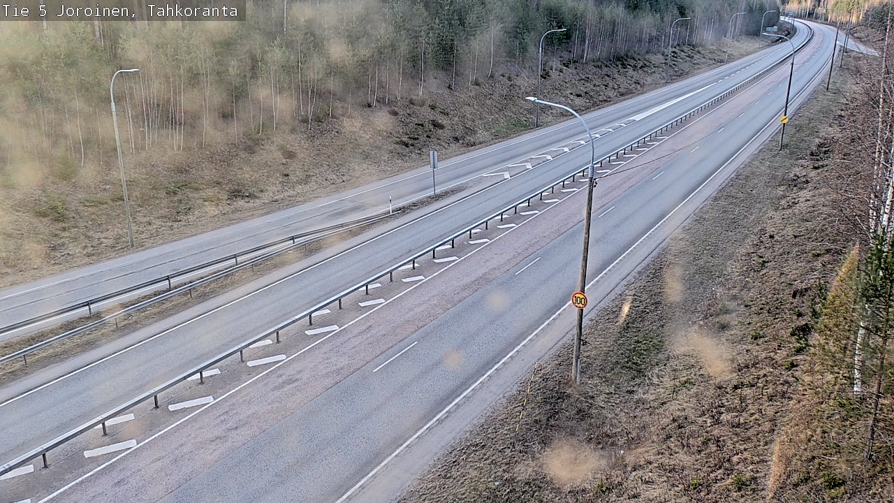 Weather Camera Image Road 5 Joroinen, Tahkoranta, Joroinen, Pohjois-Savo