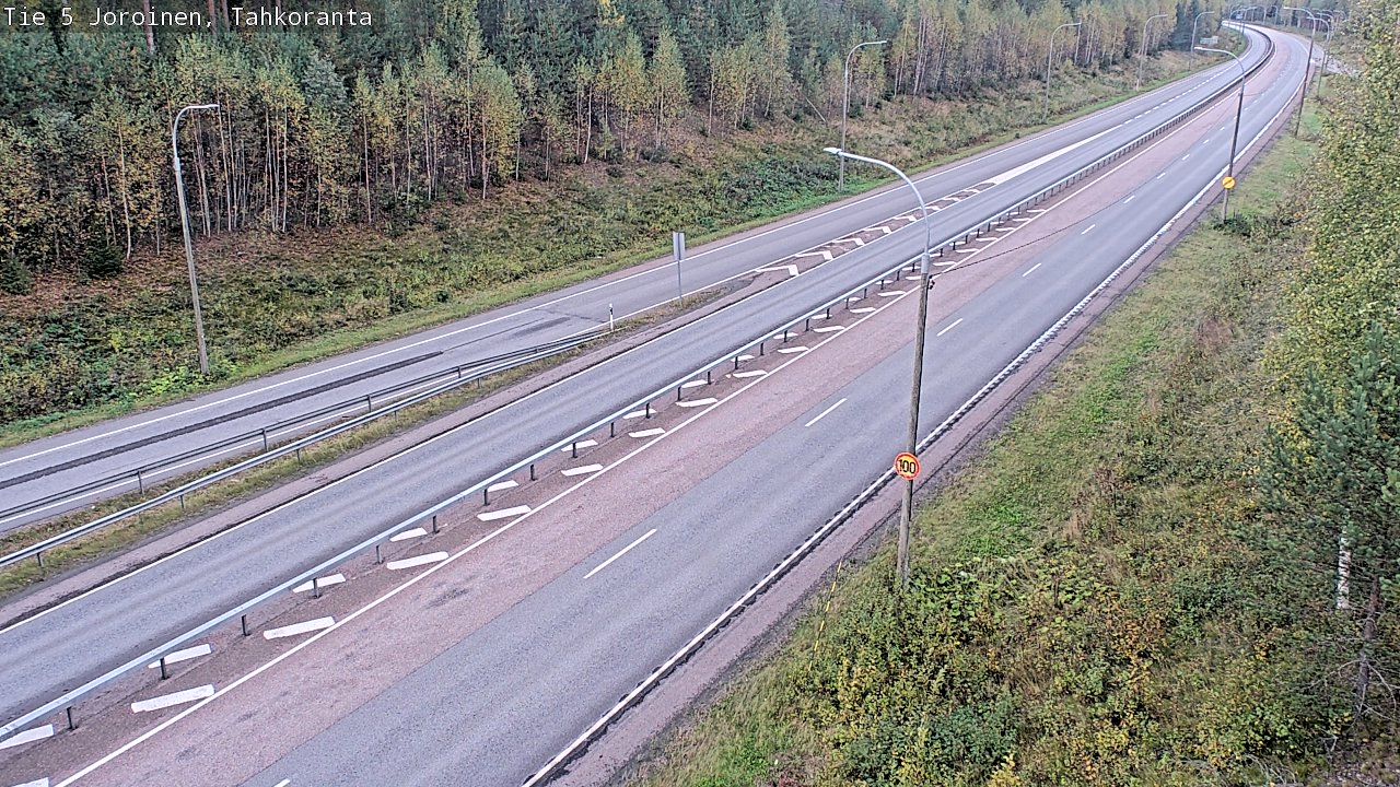 Weather Camera Image Väg 5 Jorois, Tahkoranta, Joroinen, Pohjois-Savo