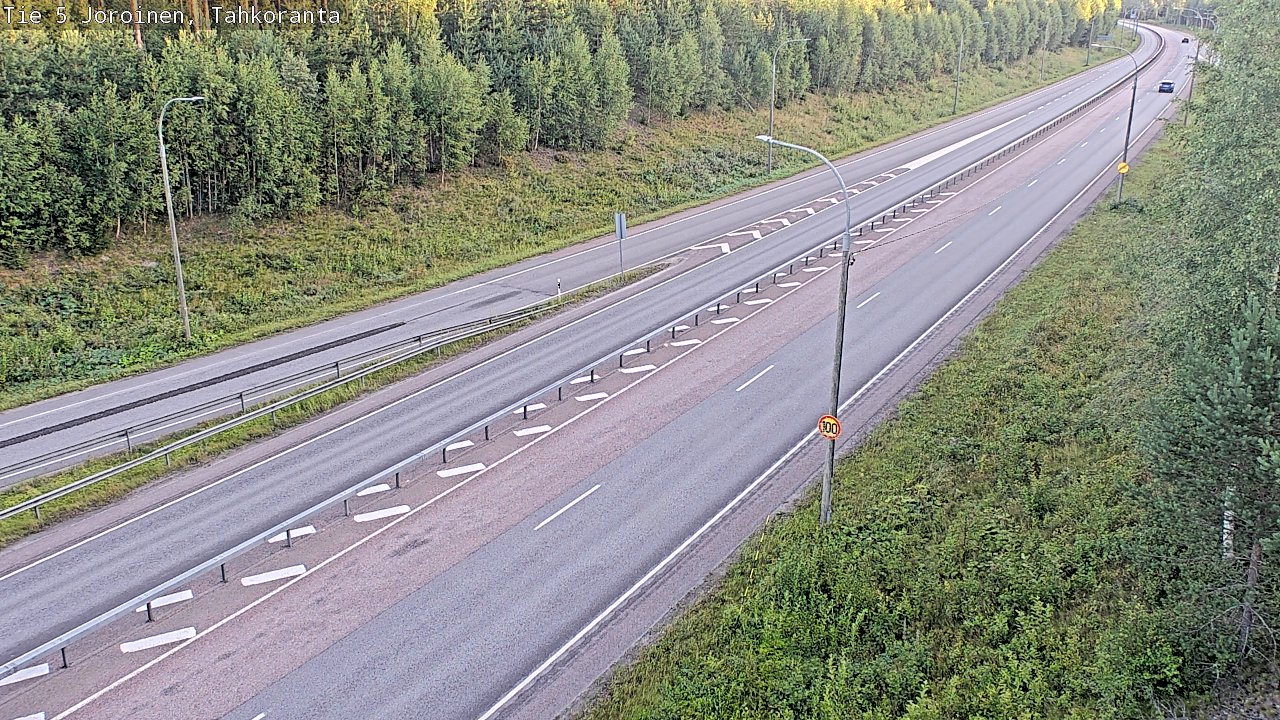 Weather Camera Image Road 5 Joroinen, Tahkoranta, Joroinen, Pohjois-Savo