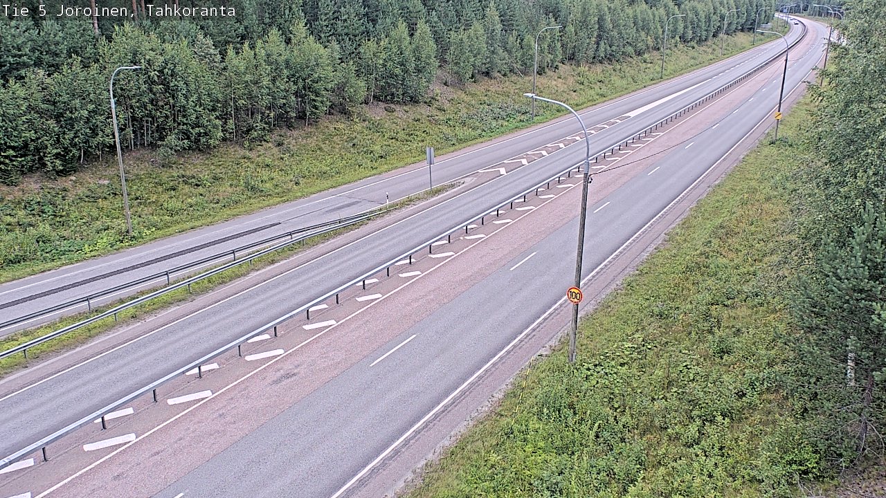 Weather Camera Image Väg 5 Jorois, Tahkoranta, Joroinen, Pohjois-Savo