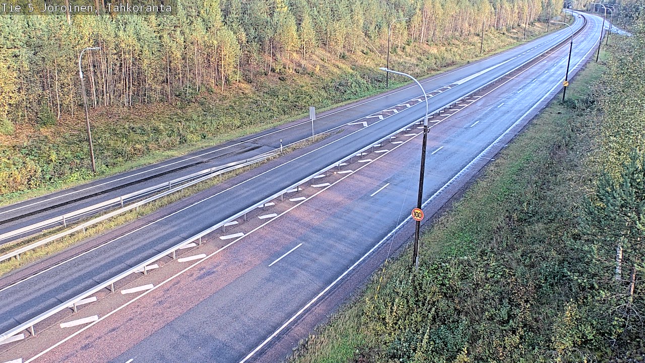 Weather Camera Image Väg 5 Jorois, Tahkoranta, Joroinen, Pohjois-Savo