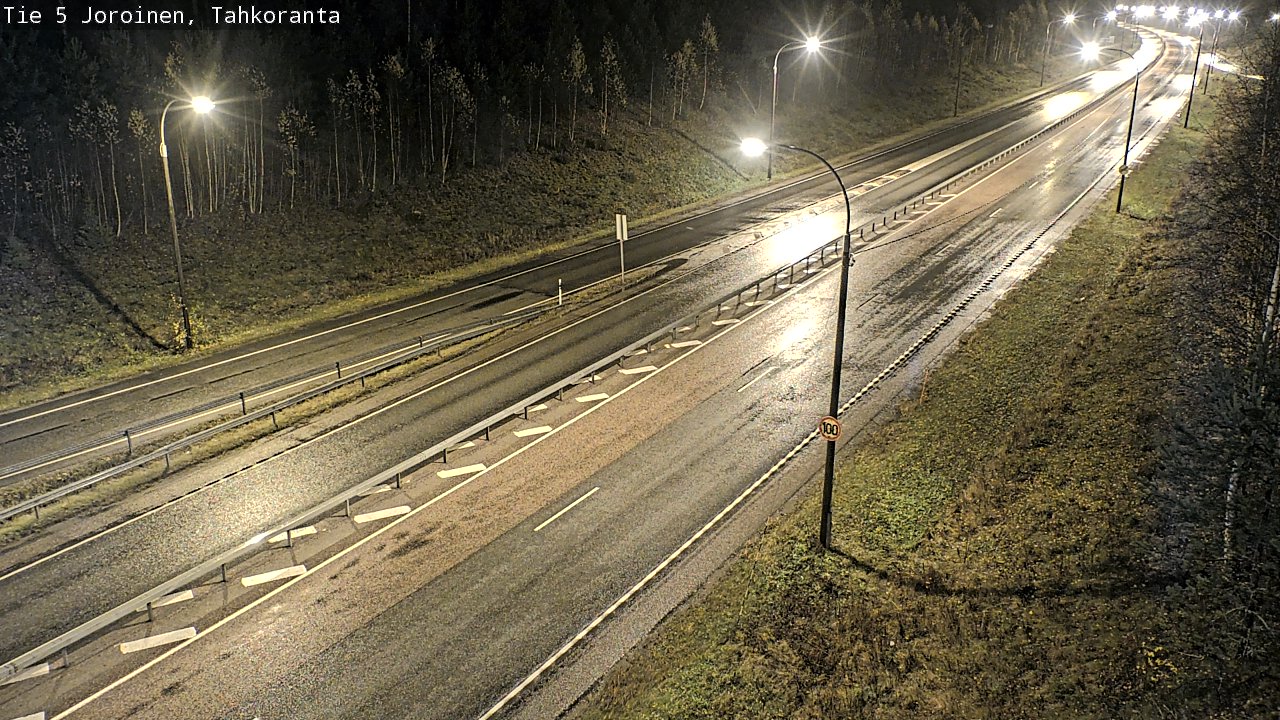Weather Camera Image Väg 5 Jorois, Tahkoranta, Joroinen, Pohjois-Savo
