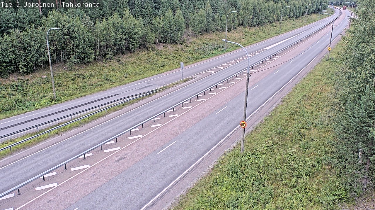 Weather Camera Image Väg 5 Jorois, Tahkoranta, Joroinen, Pohjois-Savo