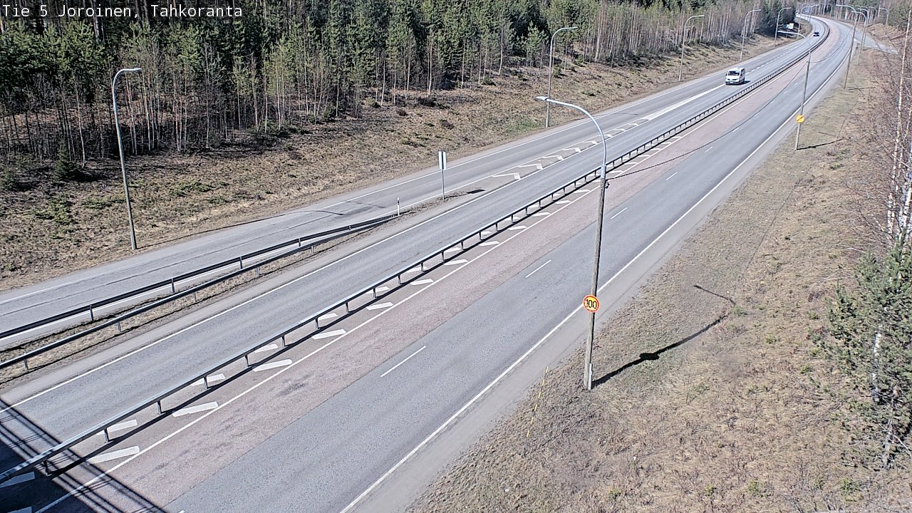 Weather Camera Image Road 5 Joroinen, Tahkoranta, Joroinen, Pohjois-Savo