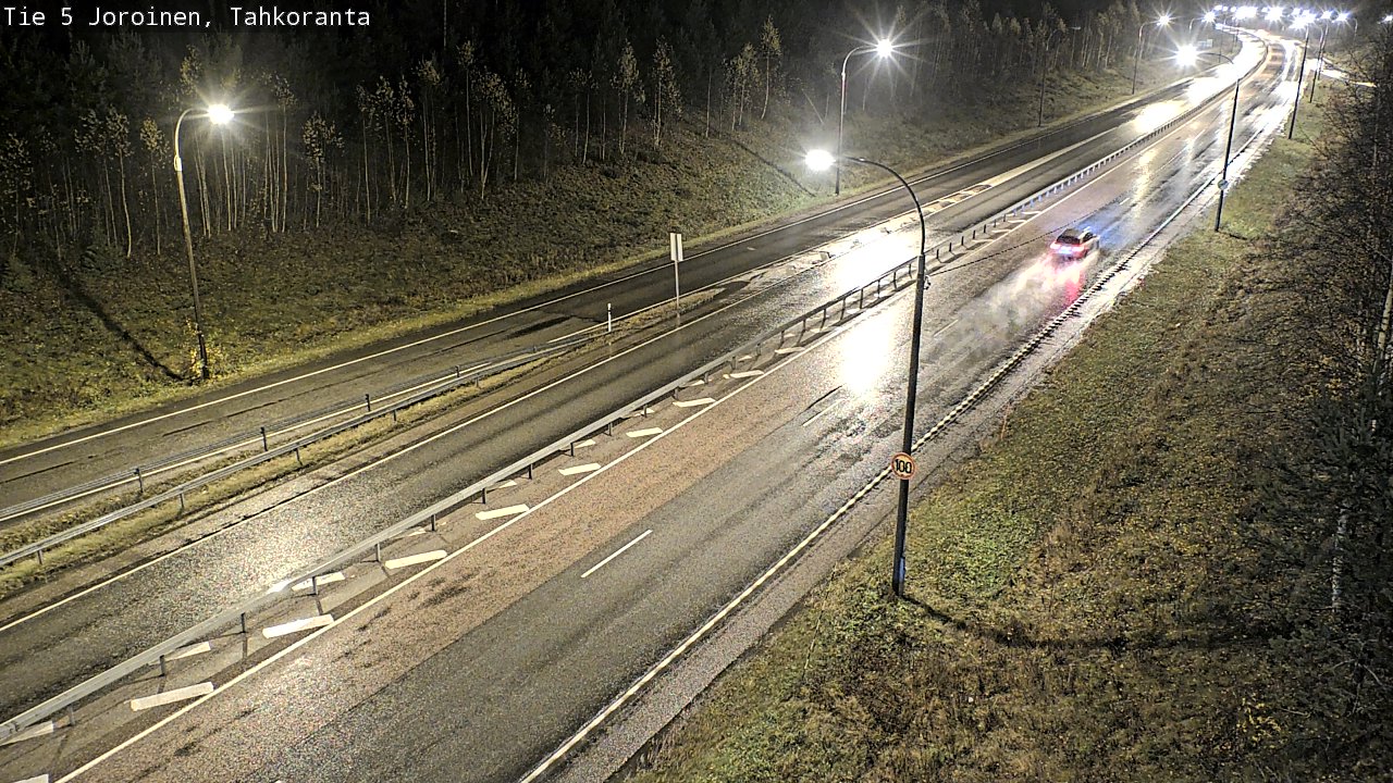 Weather Camera Image Väg 5 Jorois, Tahkoranta, Joroinen, Pohjois-Savo