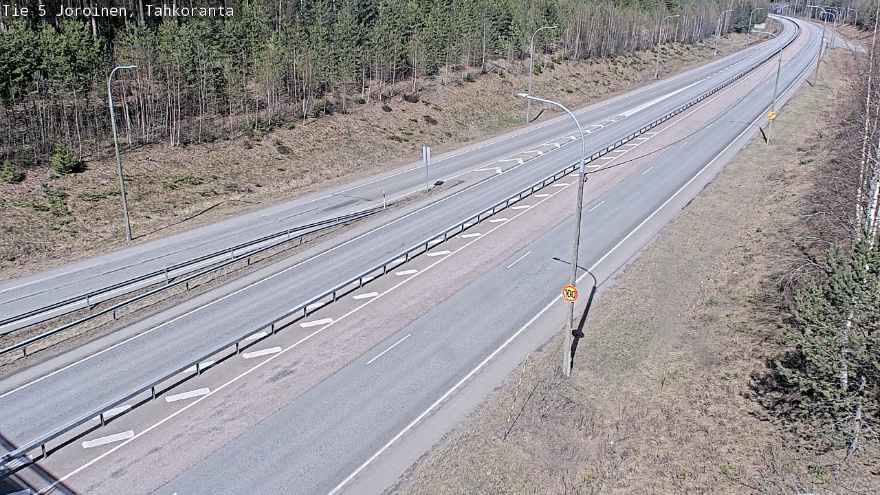 Weather Camera Image Road 5 Joroinen, Tahkoranta, Joroinen, Pohjois-Savo