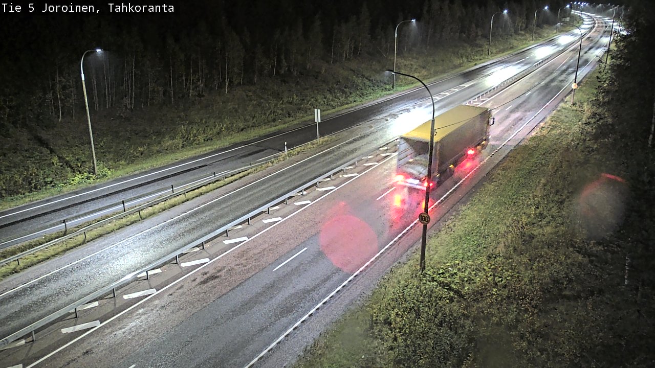 Weather Camera Image Väg 5 Jorois, Tahkoranta, Joroinen, Pohjois-Savo
