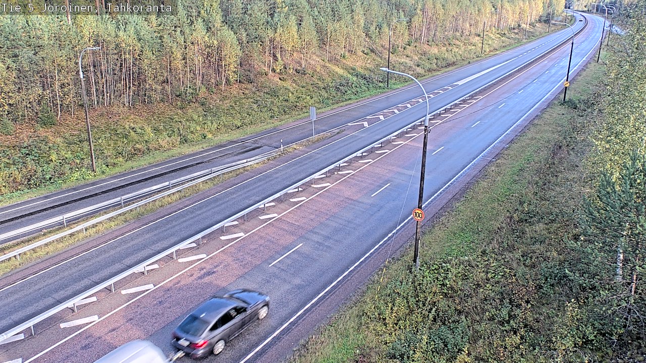 Weather Camera Image Väg 5 Jorois, Tahkoranta, Joroinen, Pohjois-Savo