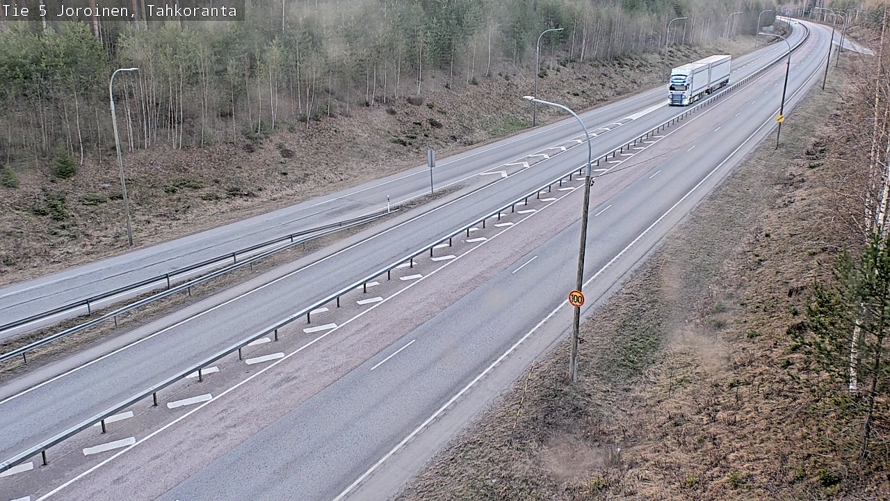 Weather Camera Image Road 5 Joroinen, Tahkoranta, Joroinen, Pohjois-Savo