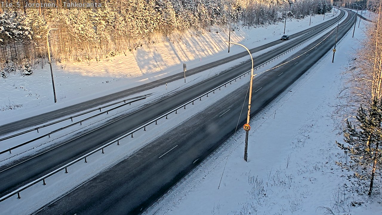 Weather Camera Image Road 5 Joroinen, Tahkoranta, Joroinen, Pohjois-Savo