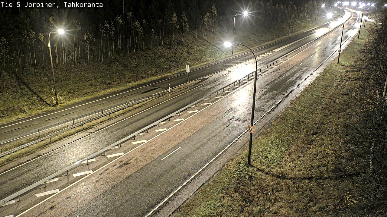 Weather Camera Image Väg 5 Jorois, Tahkoranta, Joroinen, Pohjois-Savo