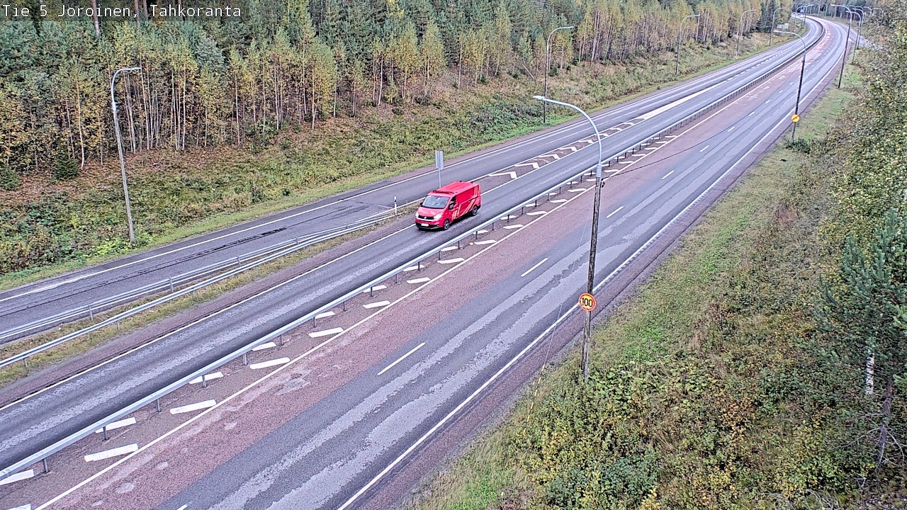 Weather Camera Image Väg 5 Jorois, Tahkoranta, Joroinen, Pohjois-Savo