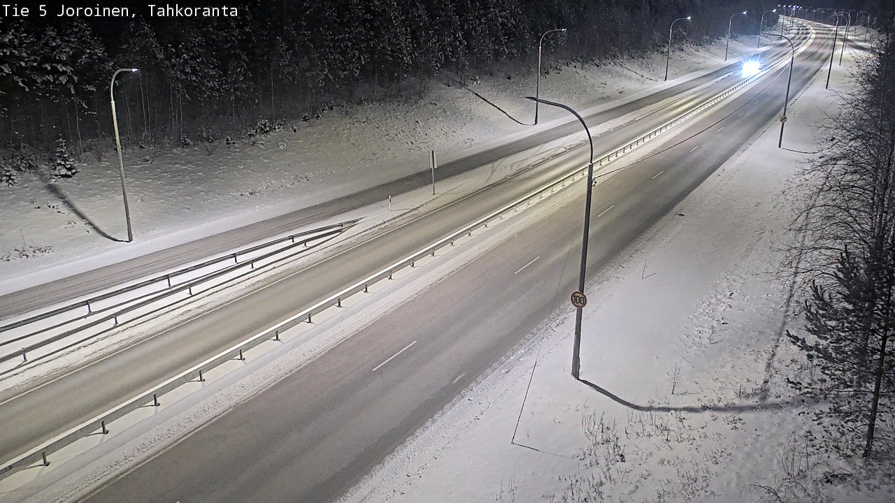 Weather Camera Image Väg 5 Jorois, Tahkoranta, Joroinen, Pohjois-Savo
