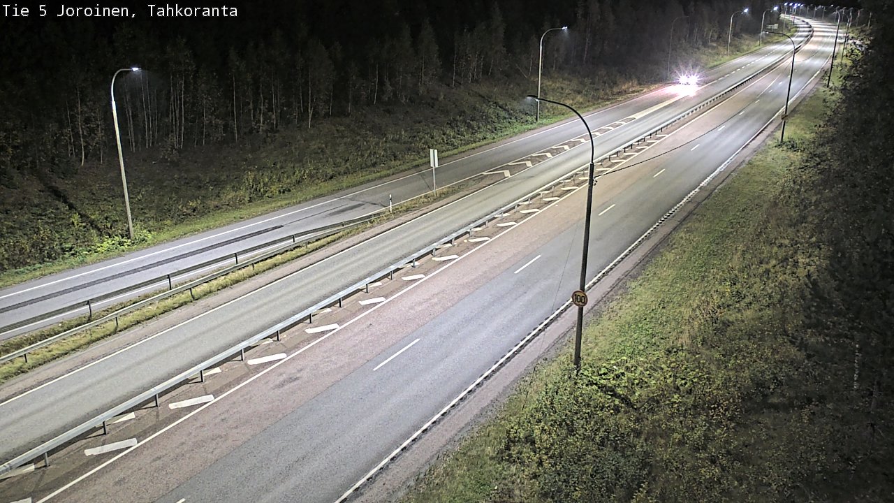 Weather Camera Image Väg 5 Jorois, Tahkoranta, Joroinen, Pohjois-Savo
