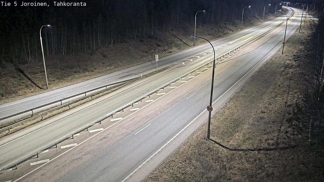 Weather Camera Image Väg 5 Jorois, Tahkoranta, Joroinen, Pohjois-Savo