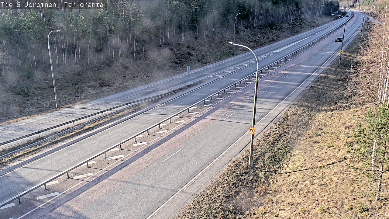 Weather Camera Image Road 5 Joroinen, Tahkoranta, Joroinen, Pohjois-Savo