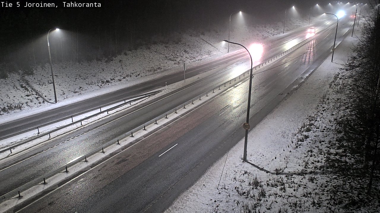 Weather Camera Image Väg 5 Jorois, Tahkoranta, Joroinen, Pohjois-Savo