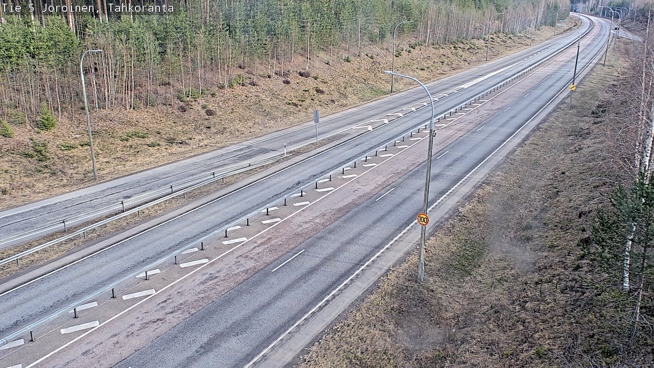 Weather Camera Image Road 5 Joroinen, Tahkoranta, Joroinen, Pohjois-Savo
