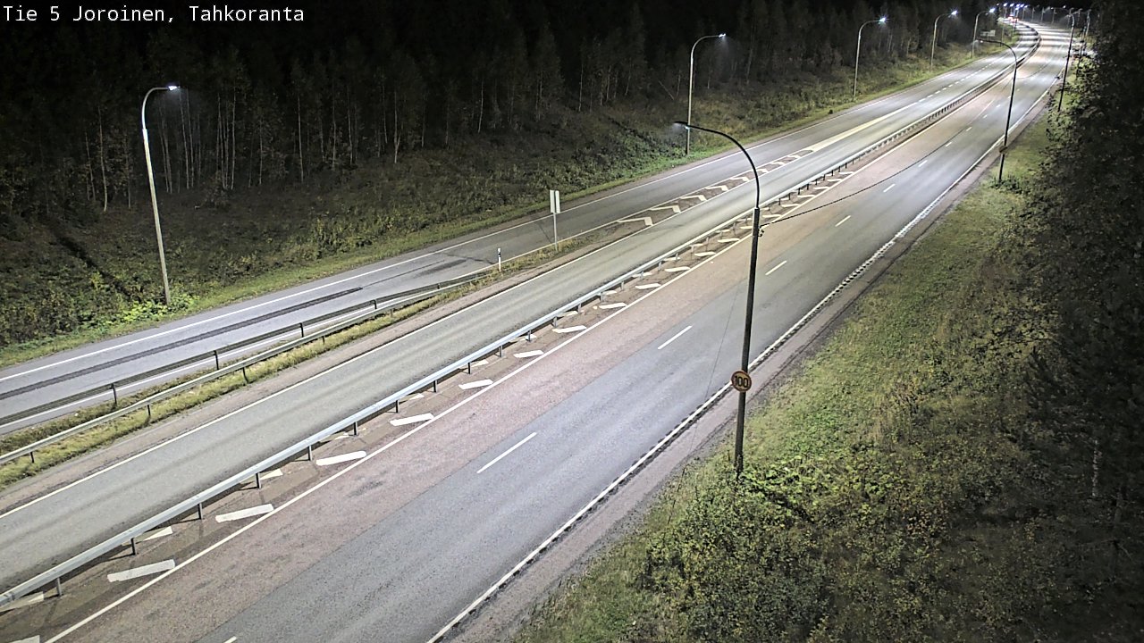 Weather Camera Image Väg 5 Jorois, Tahkoranta, Joroinen, Pohjois-Savo