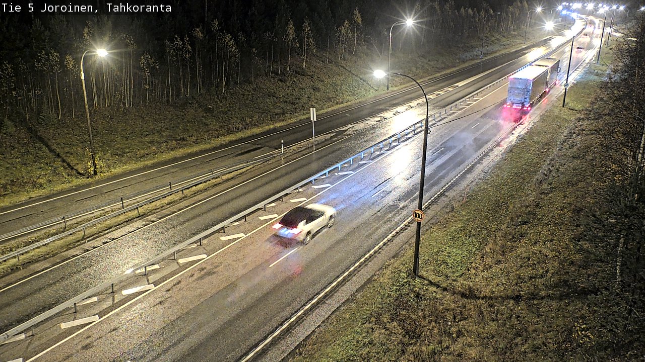 Weather Camera Image Väg 5 Jorois, Tahkoranta, Joroinen, Pohjois-Savo