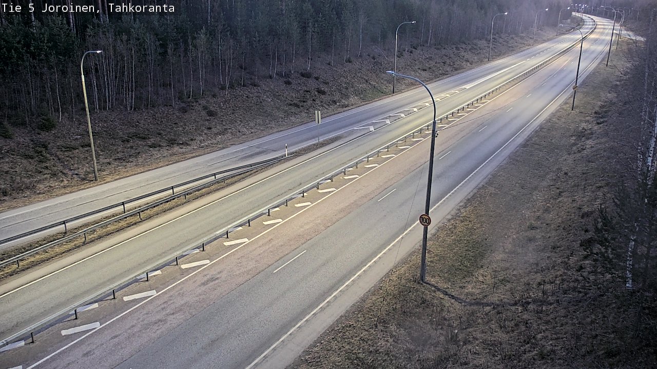 Weather Camera Image Road 5 Joroinen, Tahkoranta, Joroinen, Pohjois-Savo