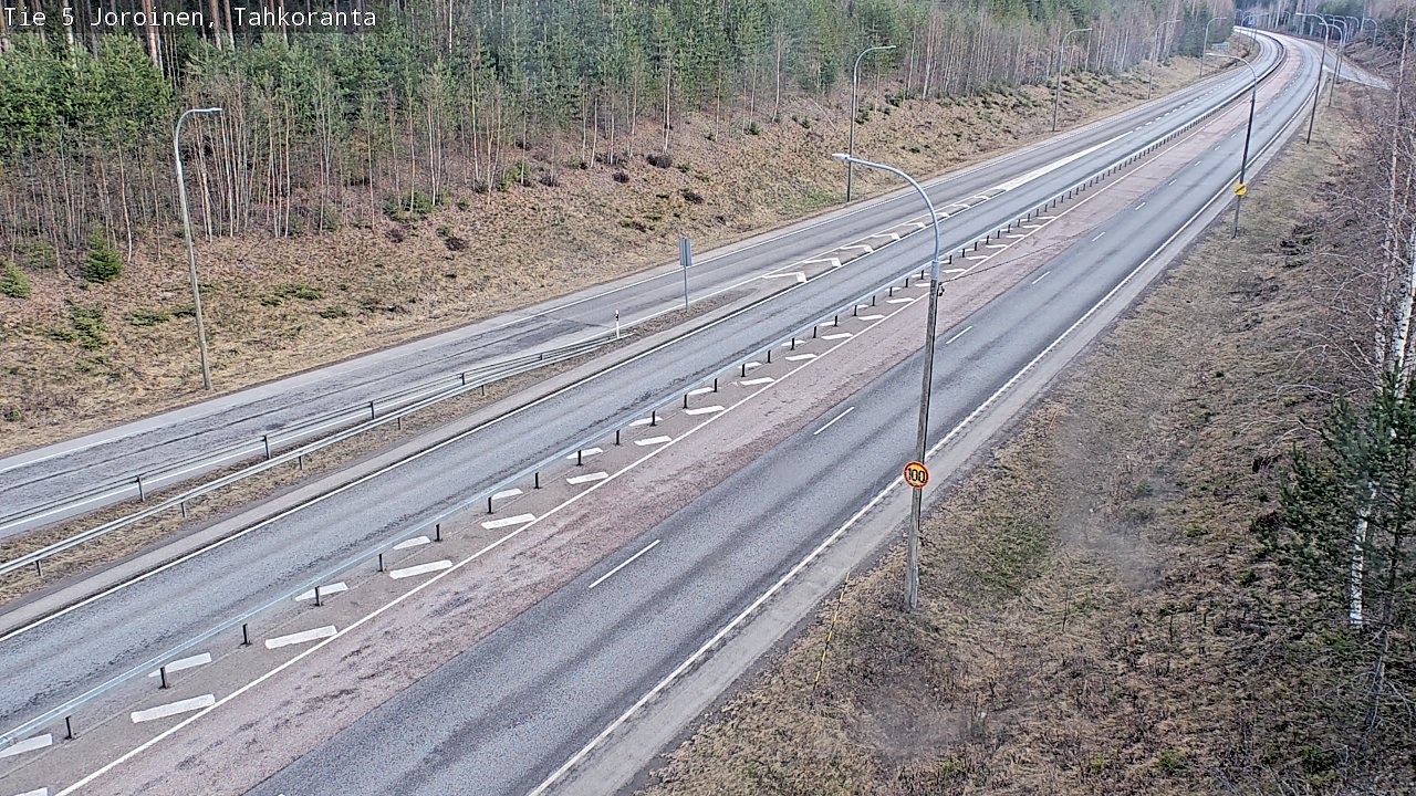 Weather Camera Image Road 5 Joroinen, Tahkoranta, Joroinen, Pohjois-Savo